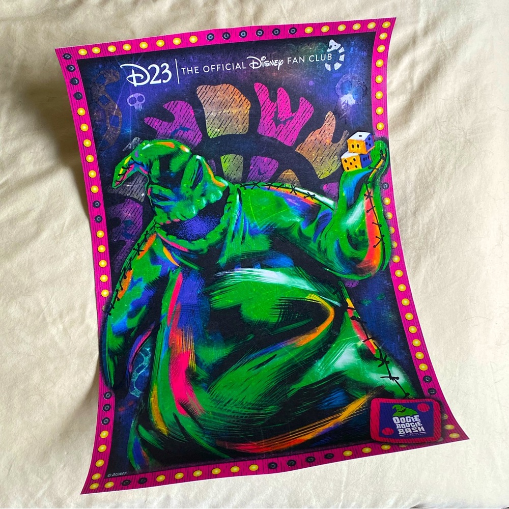 D23 Exclusive Glow-in-Dark Print - Oogie Boogie Bash Halloween Party 2022